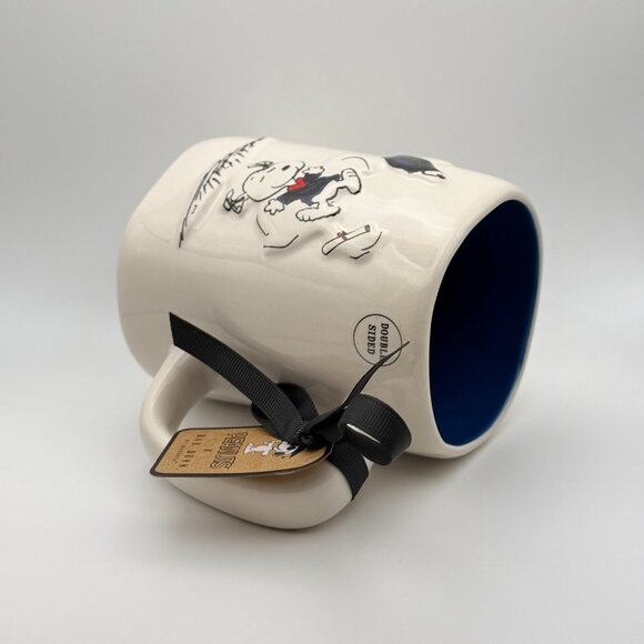 Snoopy Graduation mug by Rae Dunn | Snoopy in graduation attire mug - Picture 5 of 6